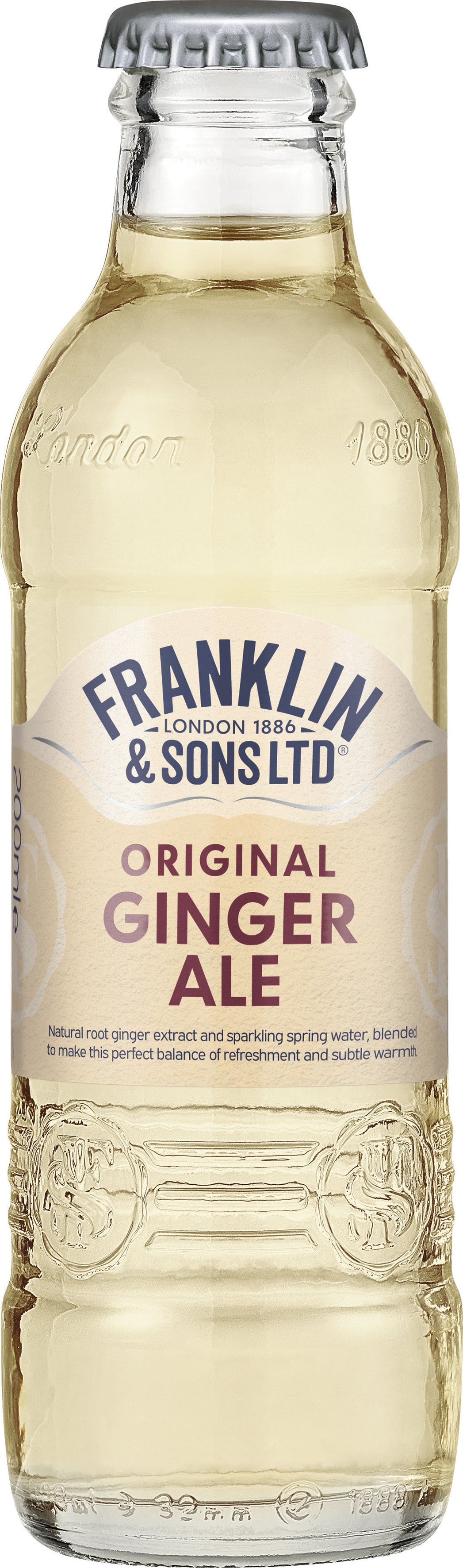 Franklin & Sons Ginger Ale (24 x 200 ml Bottles)