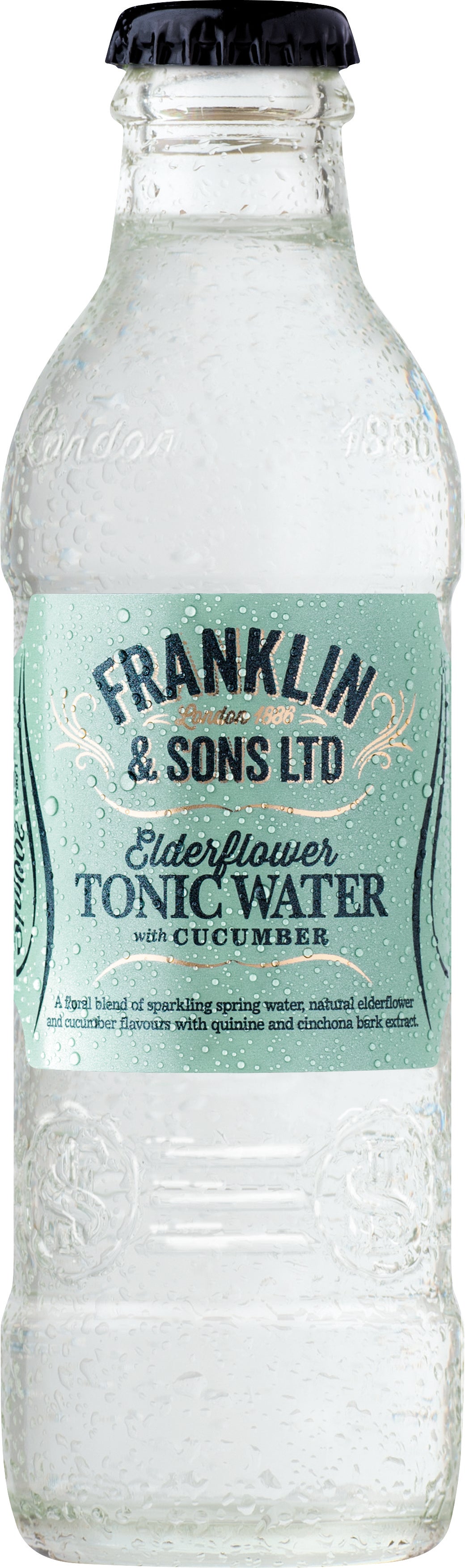 Frankling & Sons Elderflower Tonic water with Cucumber (24 x 200ml bottles)