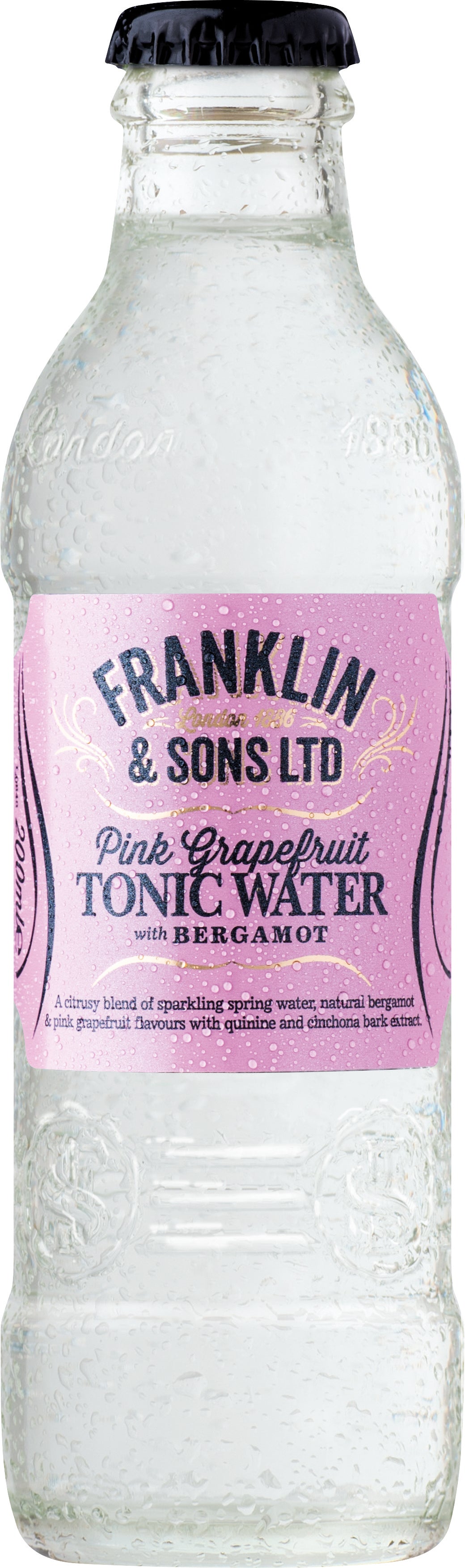 Franklin & Sons Pink Grapefruit Tonic Water (24 x 200ml bottles)