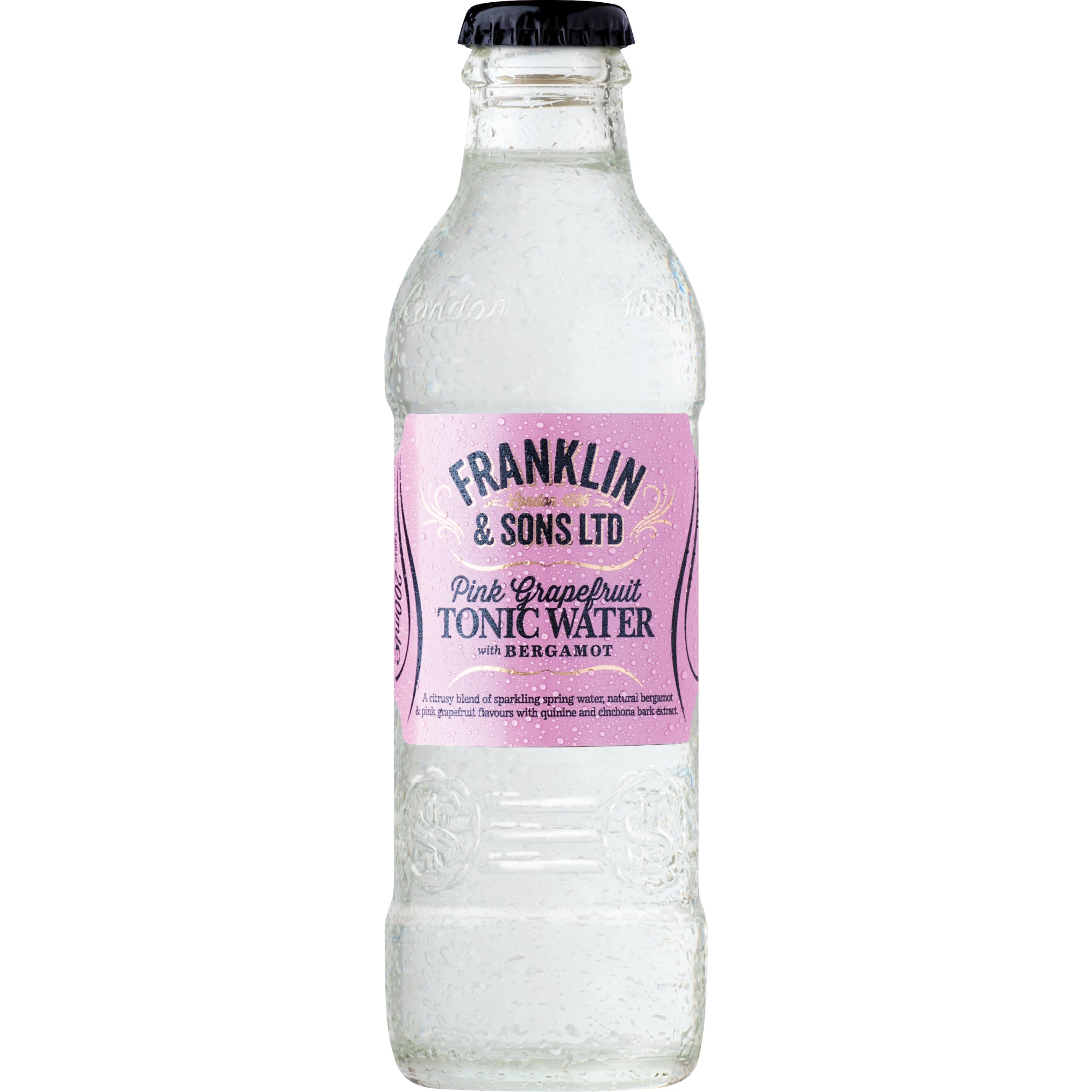 Franklin & Sons Tonic Water (Case of 24 x 200 mL) - Pink Grapefruit Tonic Water