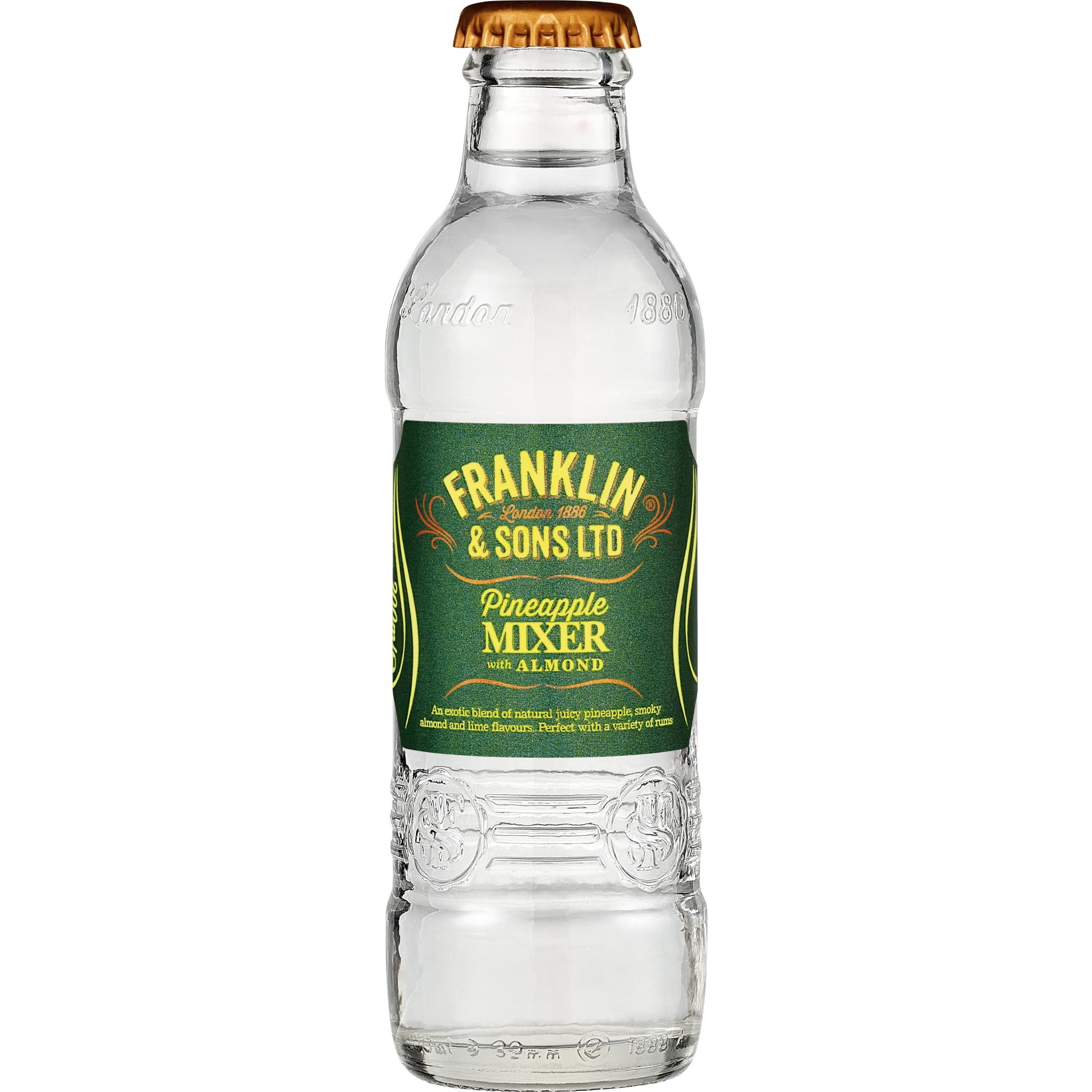 Franklin & Sons Tonic Water (Case of 24 x 200 mL) - Pineapple Mixer